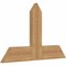 Ekena Millwork Portland Timber Gable Bracket, Western Red Cedar, 36"W x 23"H x 1 1/2"D x 5 1/2"F, 15/12 Pitch GBW036X23X0206POR00SWR - alternate 3